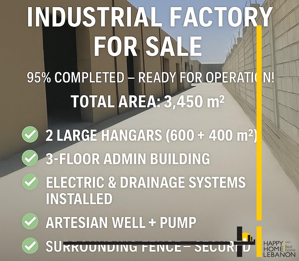 Factory for rent in Zahle