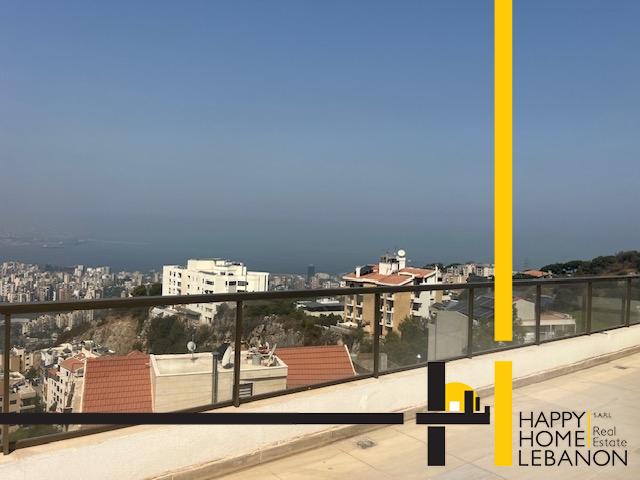 Furnished Duplex for sale in Rabieh with sea view 
